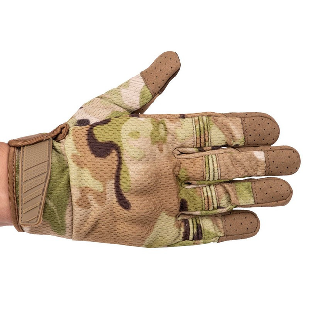 Прочные тактические перчатки с закрытыми пальцами Перчатки для военных ZEPMA Камуфляж Woodland (BC-8816) L - изображение 2