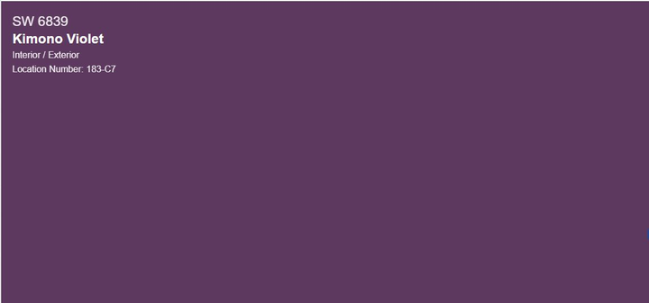 Тестер тонованої фарби DV Avalon Flat Enamel акрил-латексна глибокоматова colorpaint 0.25 л (SW 6839 Kimono Violet_test) - зображення 1