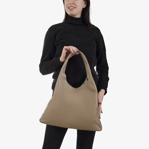 Сумка женская кожаная шоппер большая Regina Notte Shopper 3159 Тауп - изображение 2