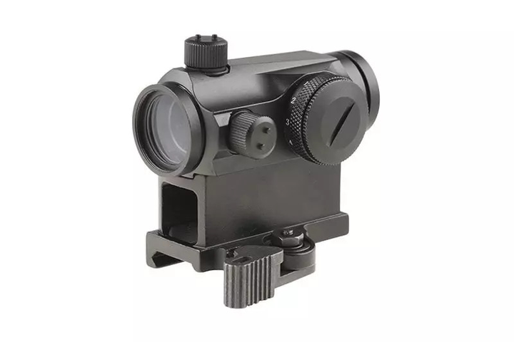 Коліматор Theta Optics Compact III Reflex Sight Replica (High-Profile + Low-Profile Mounts) Black - зображення 2