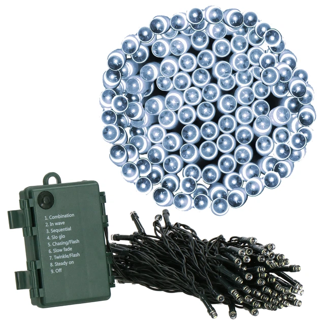 Гирлянда на батарейках Springos 5 м 50 LED CL4028 Cold White - Фото 2 Гирлянда на батарейках Springos 5 м 50 LED CL4028 Cold White - изображение 2