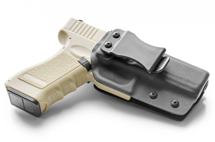 Внутрібрючна пластикова (кайдекс) кобура A2TACTICAL для Glock чорна (KD11) - зображення 1