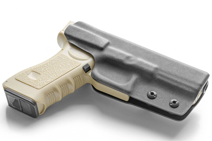 Внутрібрючна пластикова (кайдекс) кобура A2TACTICAL для Glock лівша чорна (KD11) - зображення 2