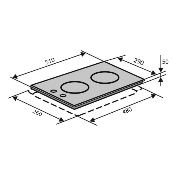 Электрическая варочная поверхность ventolux hv 32 pb x 3 - изображение 6