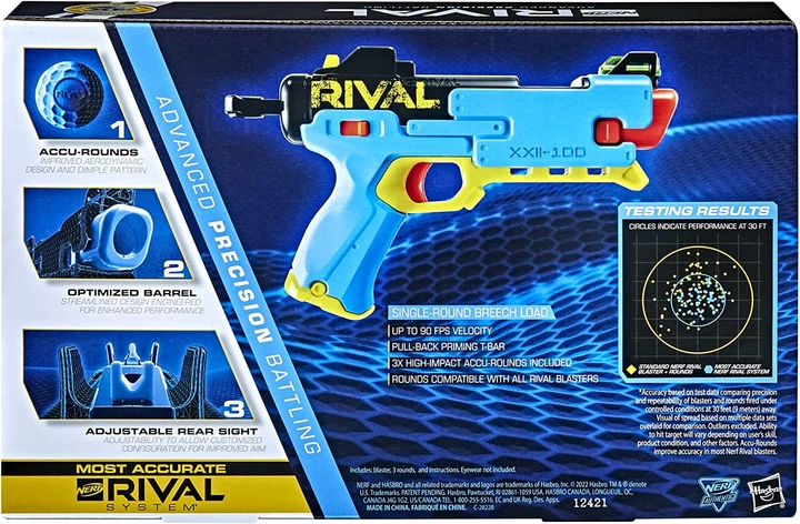 Бластер Нерф Райвал Фейт Nerf Rival Fate XXII-100 Blaster Hasbro (F3955) - Фото 6 Бластер Нерф Райвал Фейт Nerf Rival Fate XXII-100 Blaster Hasbro (F3955) - зображення 6