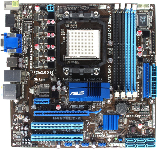 Материнская плата Socket AM3 ASUS M4A78LT-M 125W READY с HDMI Видео ...