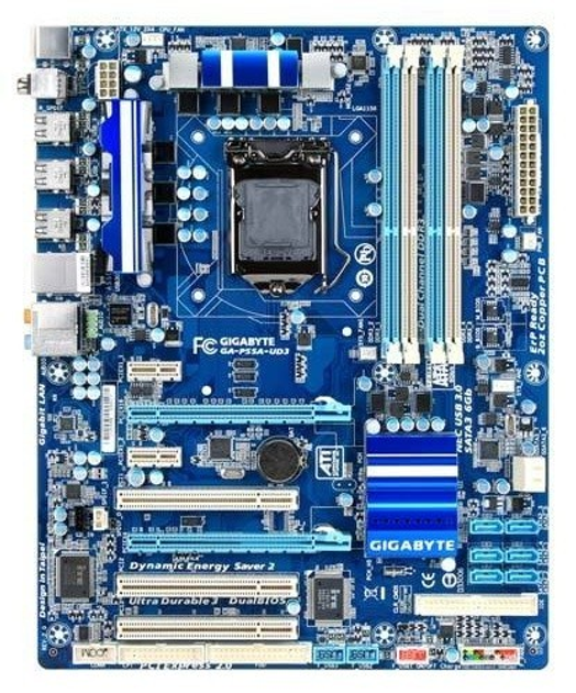 Материнская плата Socket 1156 GIGABYTE GA-P55A-UD3 SLI с USB 3.0, SATA ...