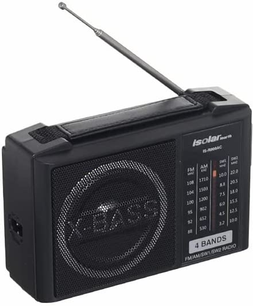 Портативный радиоприёмник радио на акумуляторах USB IsolarIS-R808AC FM ...