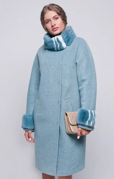 Женское зимние пальто UF-Fashion 573-ПК 52 голубий от продавца: My ...