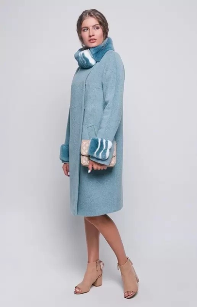 Женское зимние пальто UF-Fashion 573-ПК 52 голубий от продавца: My ...