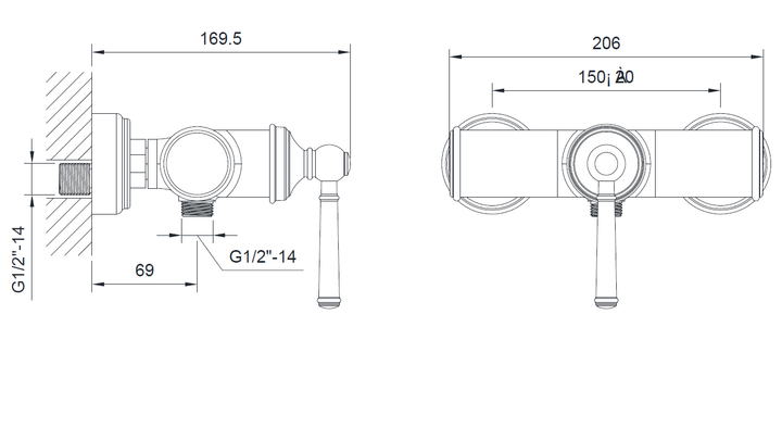 Смеситель для душа Imprese Hydrant ZMK031806080 - изображение 2