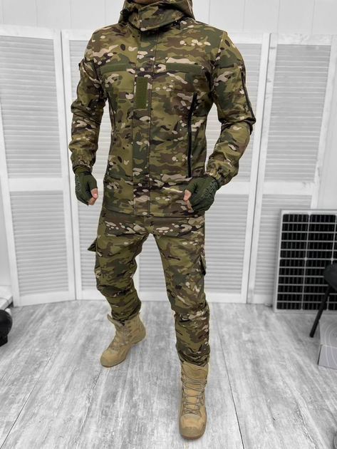 Тактическая теплая зимняя военная форма комплект костюм Omhi-Heat ( Куртка + Штаны ), Камуфляж: Мультикам, Размер: L - изображение 1