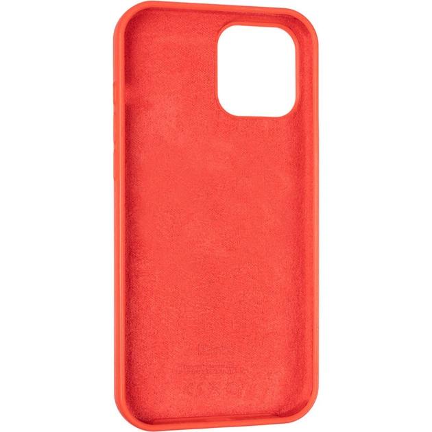 Чохол Fiji Silicone Case для Apple iPhone 14 бампер накладка Soft Touch з мікрофіброю Red - зображення 3