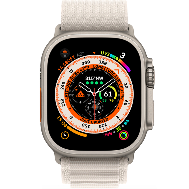 Тканевый ремешок Apple Watch Alpine Loop 49/45/44/42 mm, Starlight (HC) - изображение 2