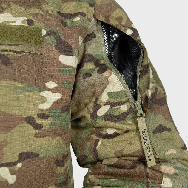 Военная зимняя куртка Рип-стоп с капюшоном (Мультикам) M - изображение 2