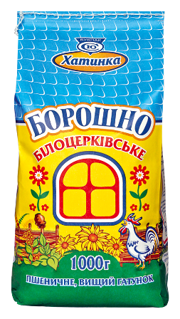Борошно пшеничне Вищого гатунку 1кг. Хатинка - Фото 1 Борошно пшеничне Вищого гатунку 1кг. Хатинка - изображение 1