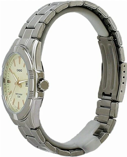 Чоловічий годинник Casio MTP-1308D-9A Жовтий з сріблястим стильний - зображення 3