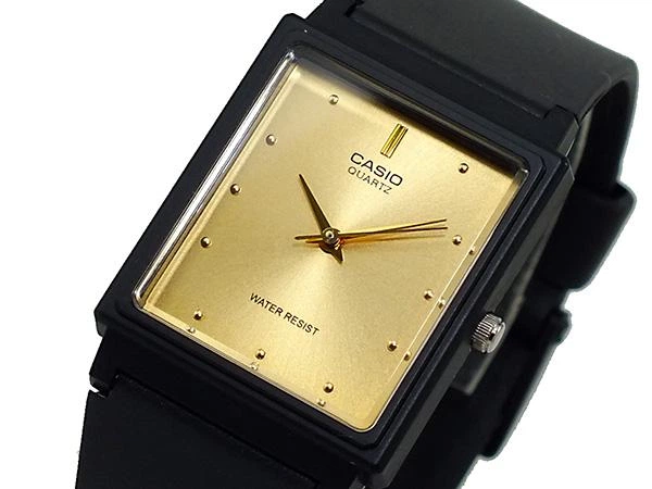 Наручний годинник Casio MQ-38-9A прямокутний Чорний\Золотистий екран - зображення 7