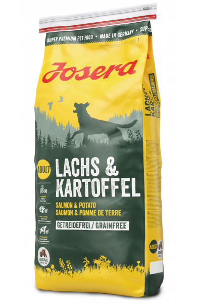Сухий корм Josera Dog Lachs & Kartoffel для собак зі смаком лосося та картоплі 15 кг - Фото 1 Сухий корм Josera Dog Lachs & Kartoffel для собак зі смаком лосося та картоплі 15 кг - зображення 1