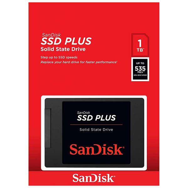 SSD накопитель 2,5″ 1TB SanDisk SSD Plus (SDSSDA-1T00-G26) – фото