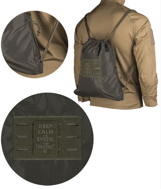 Тактична сумка Олива Mil-Tec SPORTBEUTEL HEXTAC OLIV (14048001) - изображение 2