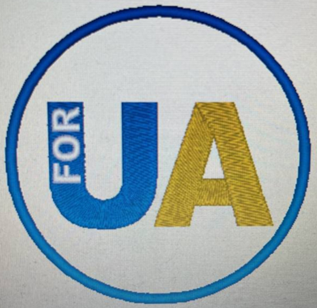Нашивка GARLANG "UA" кругла на липучці велкро (400018307) - зображення 1