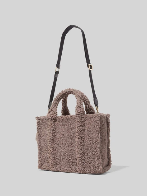 Сумка-тоут The Teddy Small Tote Bag от Marc Jacobs Grey серая (MJT10) - изображение 3