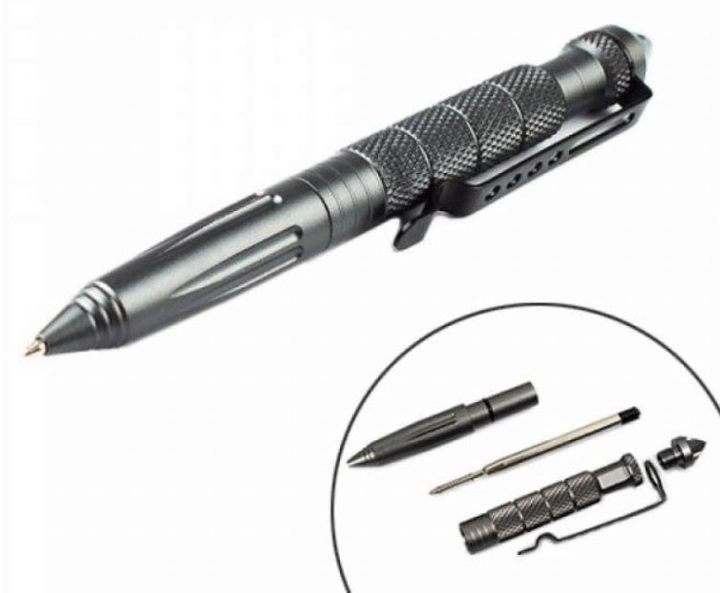 Ручка из авиационного алюминия Multi-Tool, серебристая - зображення 2