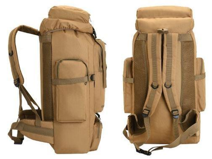 Рюкзак тактический XS-F21, песочный, 40 л - изображение 2
