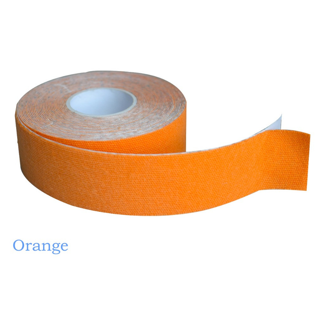 Кинезио тейп Kinesiology Tape 2,5 см х 5м Orange - зображення 1