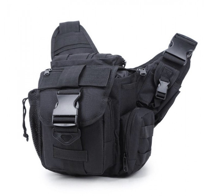 Сумка тактична Molle TacticBag B03, чорна - зображення 1