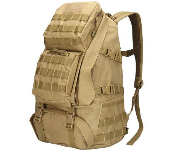 Рюкзак тактический B35 50 л, песочный - изображение 1