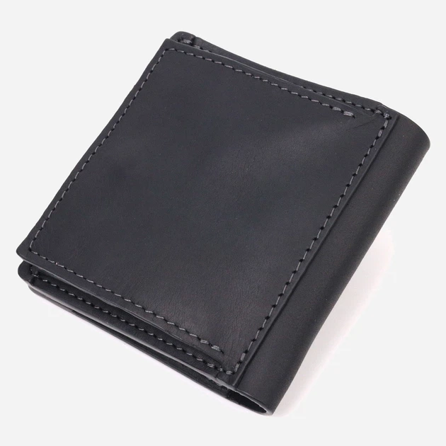 Портмоне кожаное Grande Pelle leather-16742 Черное - изображение 2