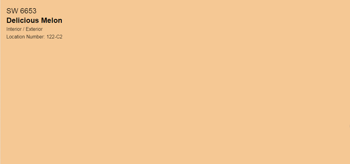 Тонована фарба DV Avalon Flat Enamel акрил-латексна глибокоматова colorpaint (SW 6653 Delicious Melon) - зображення 2