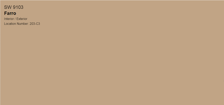 Тонована фарба DV Avalon Flat Enamel акрил-латексна глибокоматова colorpaint (SW 9103 Farro) - зображення 2