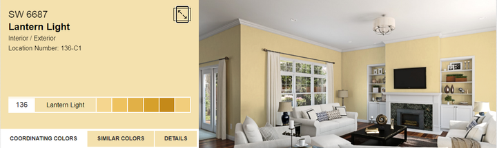 Тонована фарба DV Avalon Flat Enamel акрил-латексна глибокоматова colorpaint (SW 6687 Lantern Light) - зображення 1