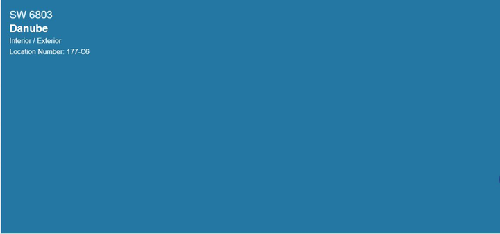 Тонована фарба DV Avalon Flat Enamel акрил-латексна глибокоматова colorpaint (SW 6803 Danube) - зображення 2