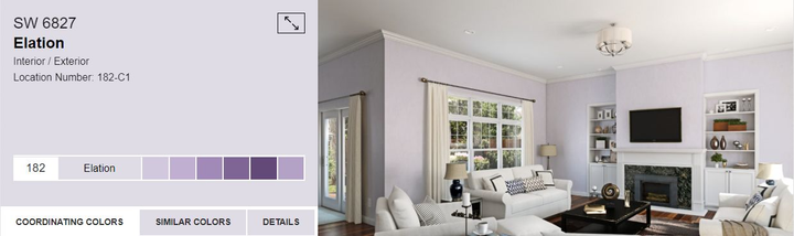 Тонована фарба DV Avalon Flat Enamel акрил-латексна глибокоматова colorpaint (SW 6827 Elation) - зображення 1