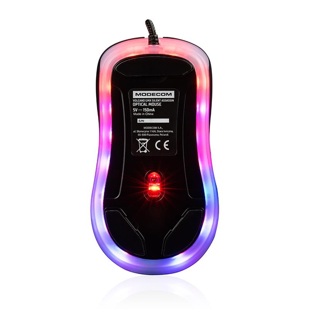 Мышь Modecom Volcano GMX Silent Assassin RGB (M-MC-GMX-SILENT-ASSASSIN) Black USB - изображение 3