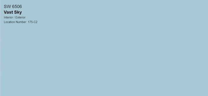 Тонована фарба DV Avalon Flat Enamel акрил-латексна глибокоматова colorpaint (SW 6506 Vast Sky) - зображення 2