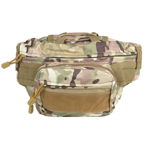 Сумка-бананка тактична на пояс AOKALI Outdoor A29 (Camouflage CP) армійська з регуляцією ремінця LOZ - зображення 2