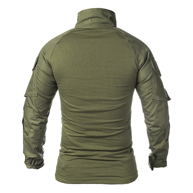 Тактическая рубашка Lesko A655 Green S кофта с длинным рукавом мужская LOZ - изображение 2