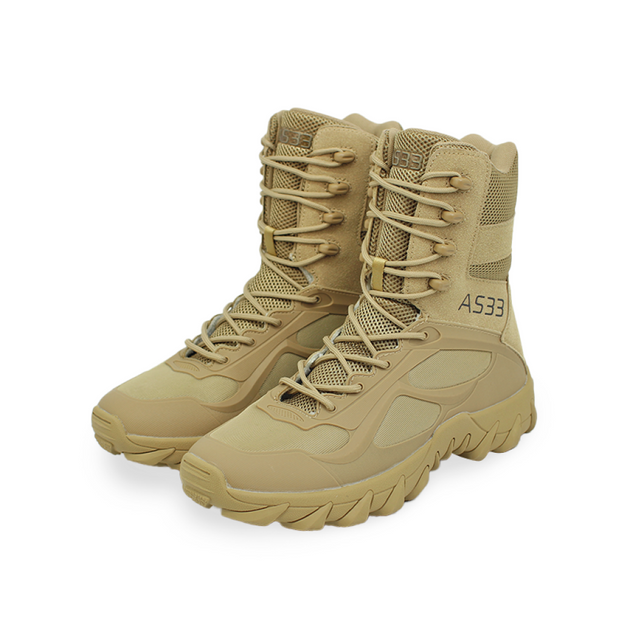 Тактичні черевики Lesko 6671 A533 Sand Khaki р.39 tactical армійське демісезонне взуття (маломерят) LOZ - зображення 1