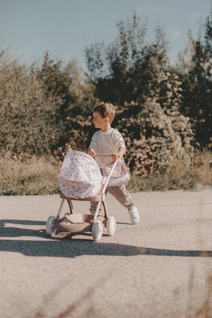 Wózek dla lalek Smoby Baby Nurse Modern Cradle z koszyczkiem Pink pudrowy (7600254118) - obraz 17