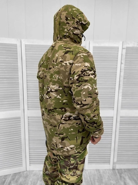 Тактическая теплая зимняя военная куртка - бушлат, Камуфляж: Мультикам, Размер: M - изображение 2