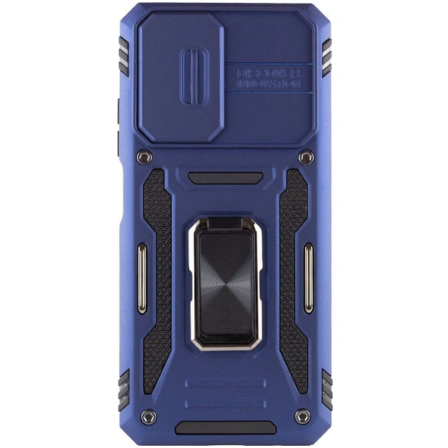 Удароміцний чохол Camshield Army Ring для Xiaomi Redmi Note 11 Pro 4G/5G / 11E Pro / 12 Pro 4G Синій / Navy Без бренду - зображення 2