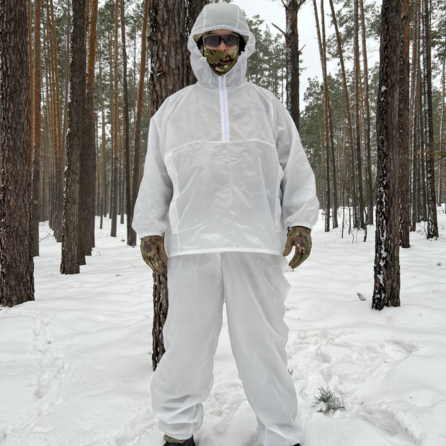 Маскувальний костюм зимовий БШЦ Білий L - зображення 1