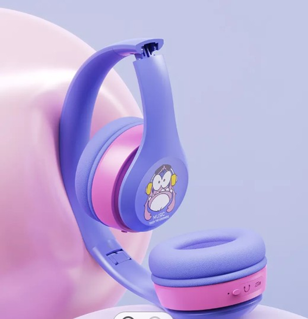 Беспроводные детские наушники Fingertime BOBO2 Purple купить в интернет ...