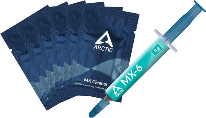 GVX彩710Artemis MX Slowtaper Термопаста Arctic MX-6 4 г с 6 шт MX Cleaner (ACTCP00084A