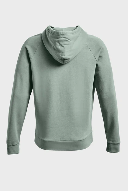 Мужское зеленое худи UA Rival Fleece Big Logo HD Under Armour XL 1357093-781 - изображение 6